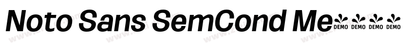Noto Sans SemCond Me字体转换
